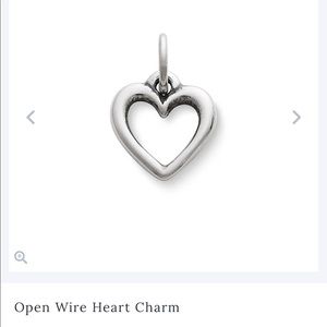 Open Wire Heart Charm